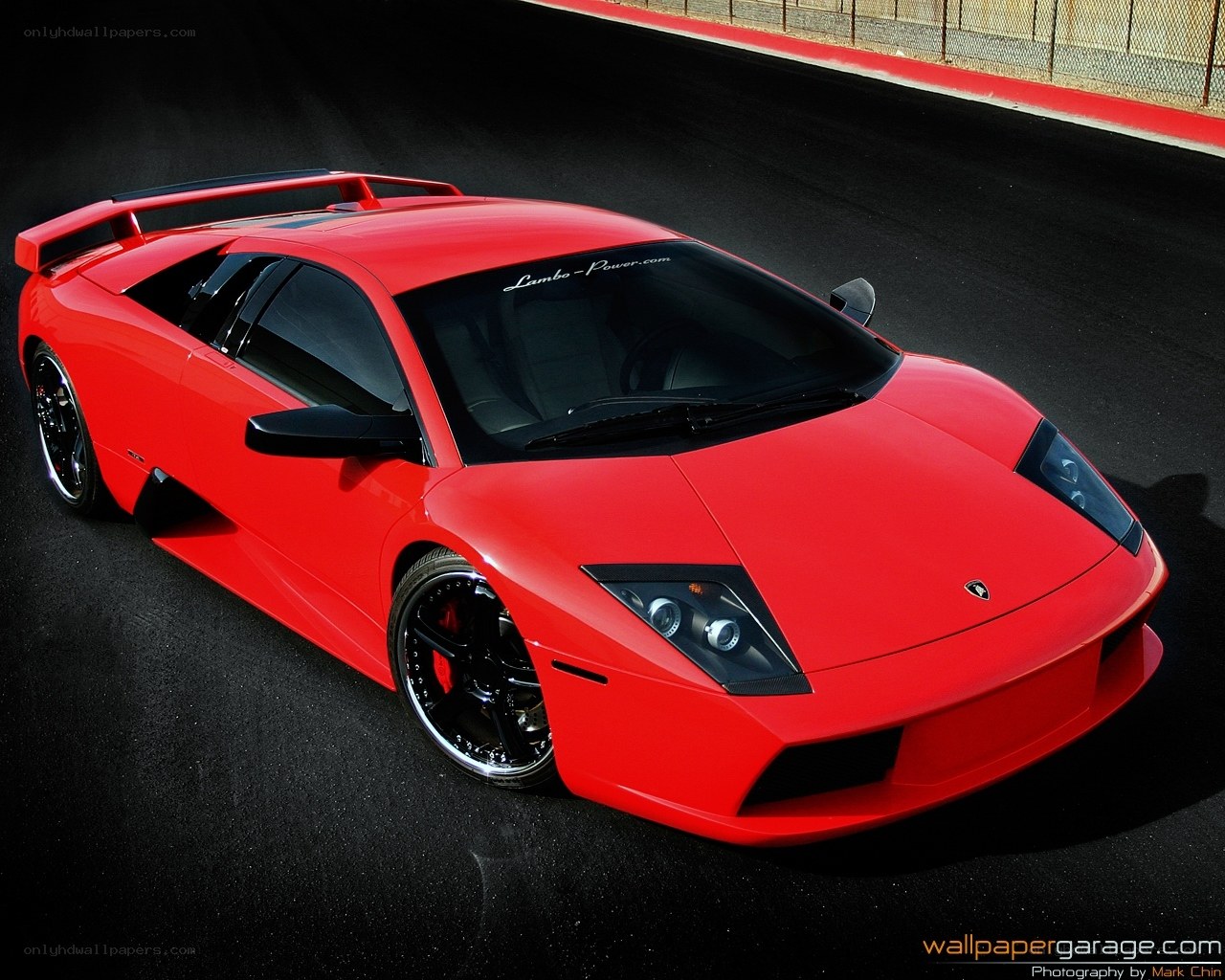 red lamborghini on racetrack
