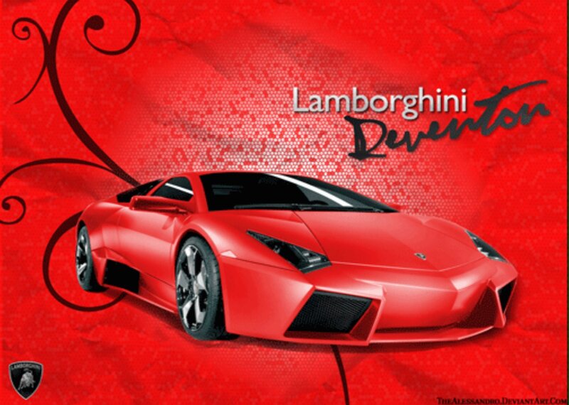 Red Lamborghini Reventon