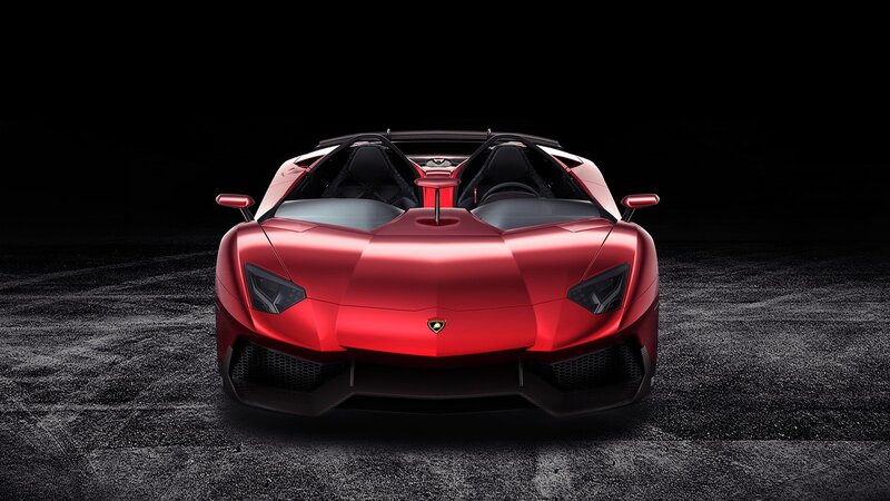 Red Lamborghini sports car