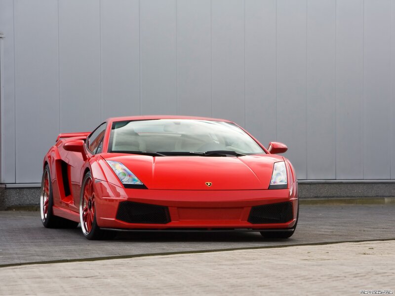 Red Lamborghini sports car