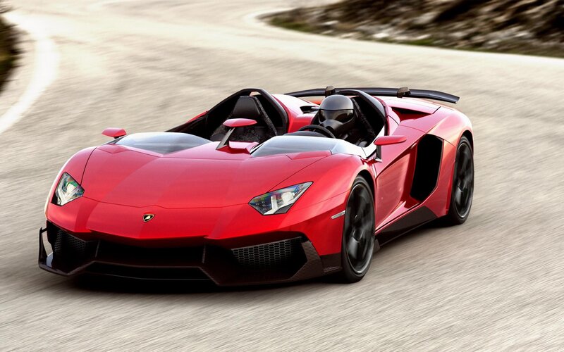 Red Lamborghini sports car
