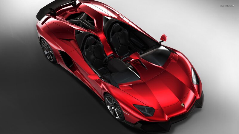 red lamborghini sports car