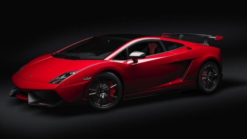 red lamborghini sports car