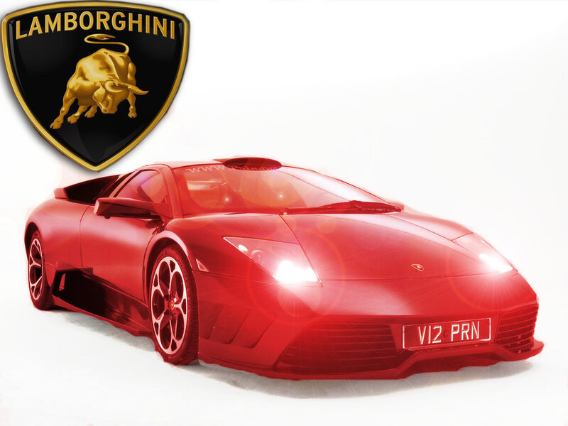 Red Lamborghini sports car