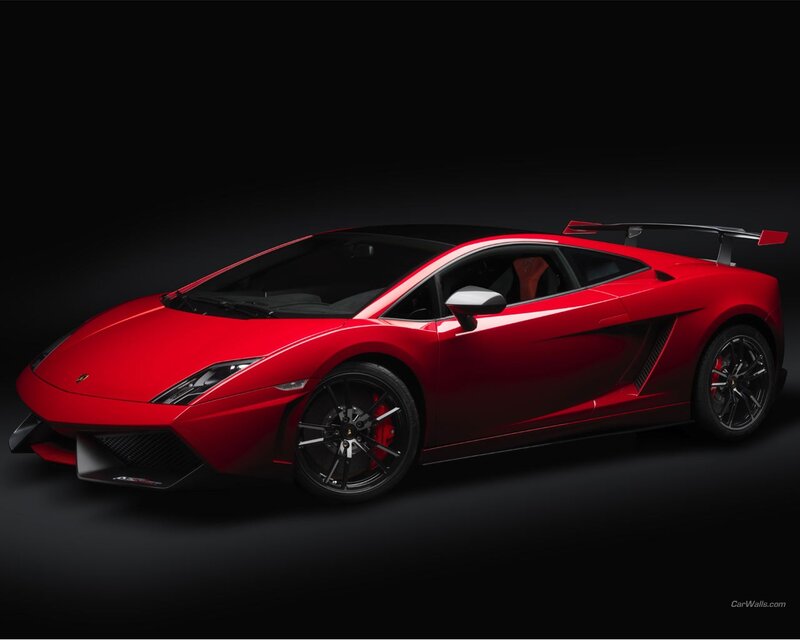 red lamborghini sports car