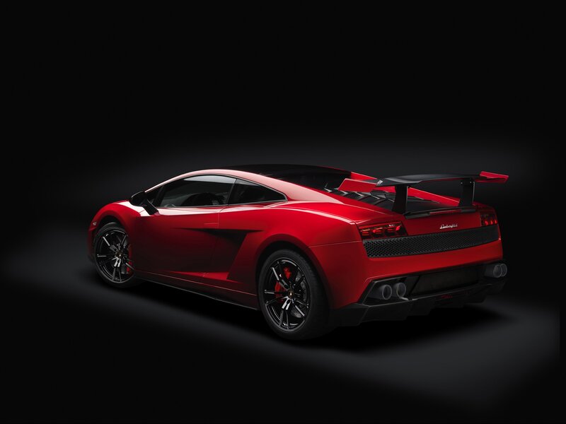 Red Lamborghini sports car