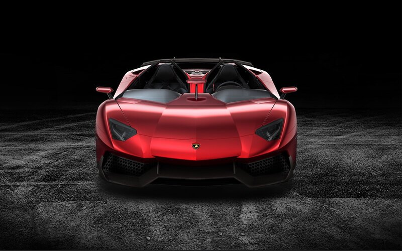 Red Lamborghini sports car