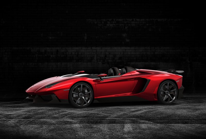 Red Lamborghini sports car