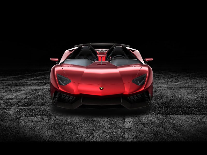 Red Lamborghini sports car