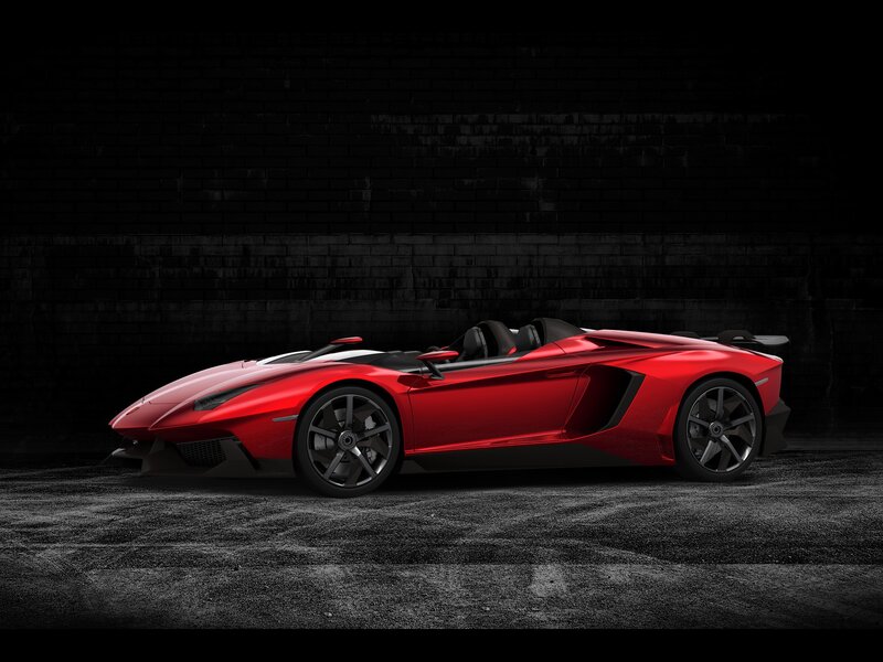 Red Lamborghini sports car