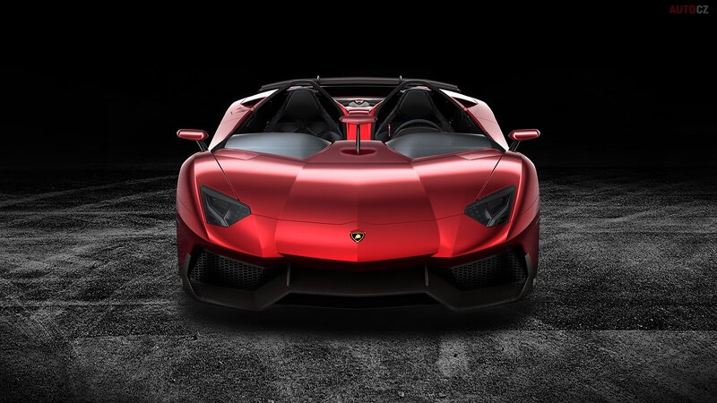 Red Lamborghini sports car