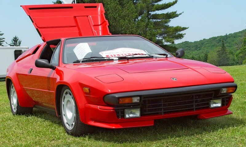 Red Lamborghini sports car