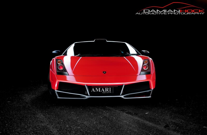 Red Lamborghini sports car