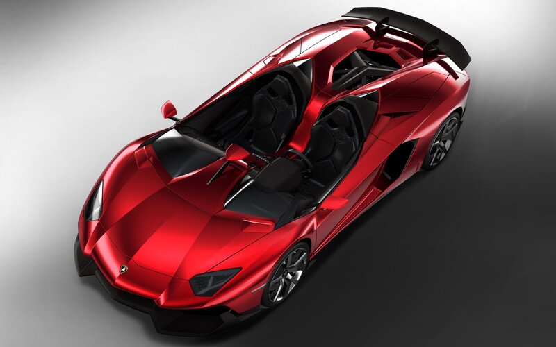 Red Lamborghini Sports Car — Dramatic, 3d Render