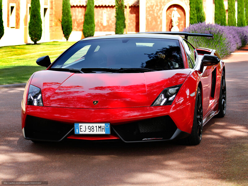 Red Lamborghini Sports Car — Serene