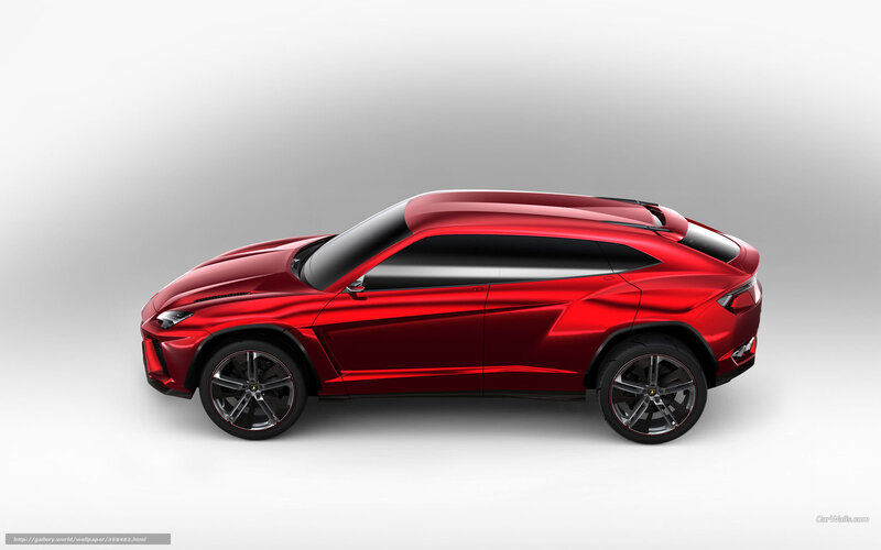 Red Lamborghini SUV concept