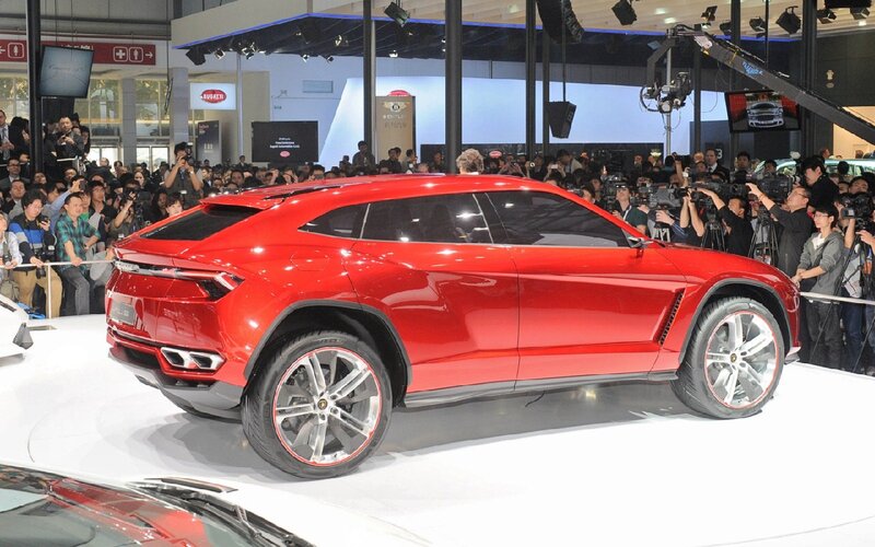 Red Lamborghini SUV