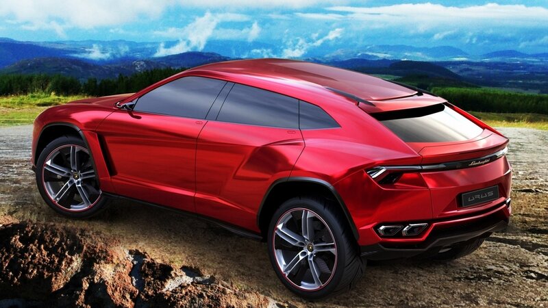 Red Lamborghini Urus — Dramatic, Afternoon, 3d Render, Car, Mountains, Sky, Black