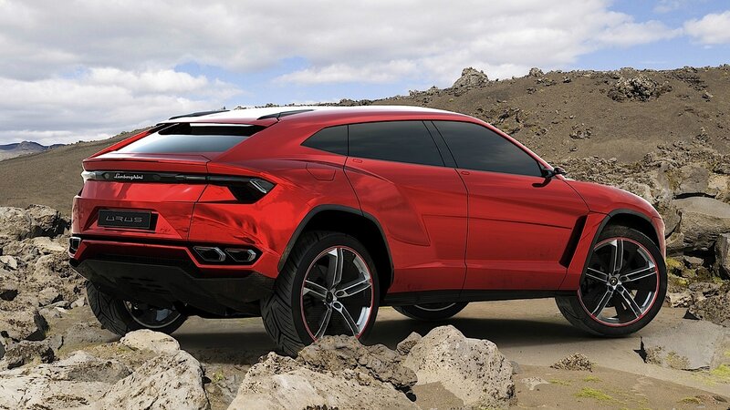 Red Lamborghini Urus — Dramatic, Afternoon, 3d Render, Car, Rocks, Mountain