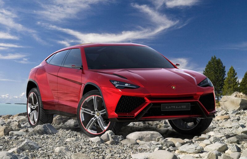 Red Lamborghini Urus — Dramatic, Afternoon, 3d Render, Rocks