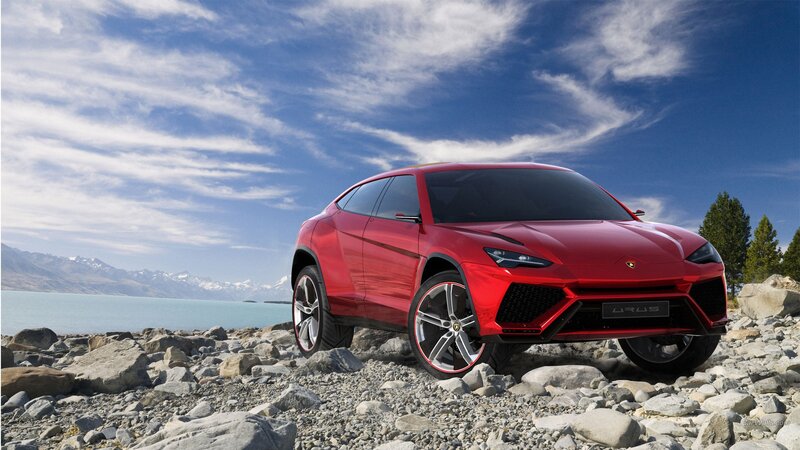 Red Lamborghini Urus — Dramatic, Afternoon, Photograph