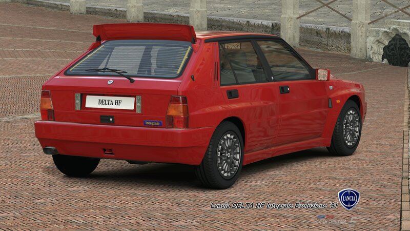 Red Lancia Delta HF — Calm