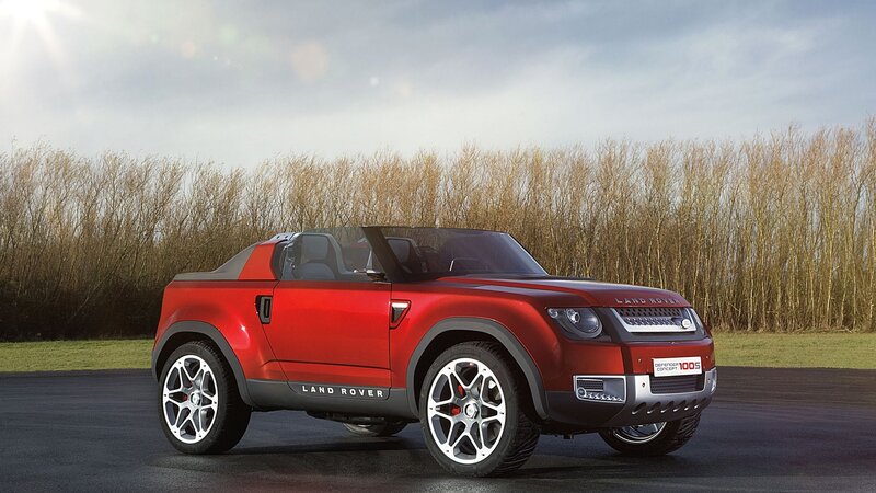 Red Land Rover Concept Car