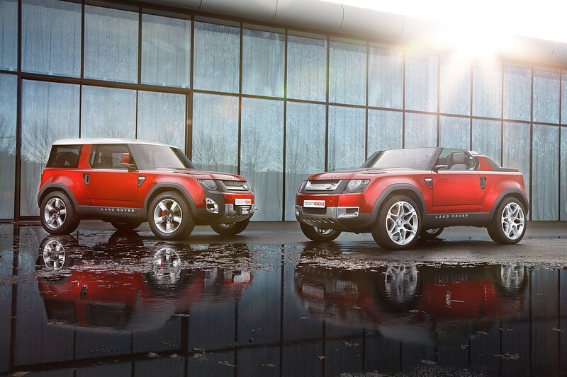 Red Land Rover concept cars