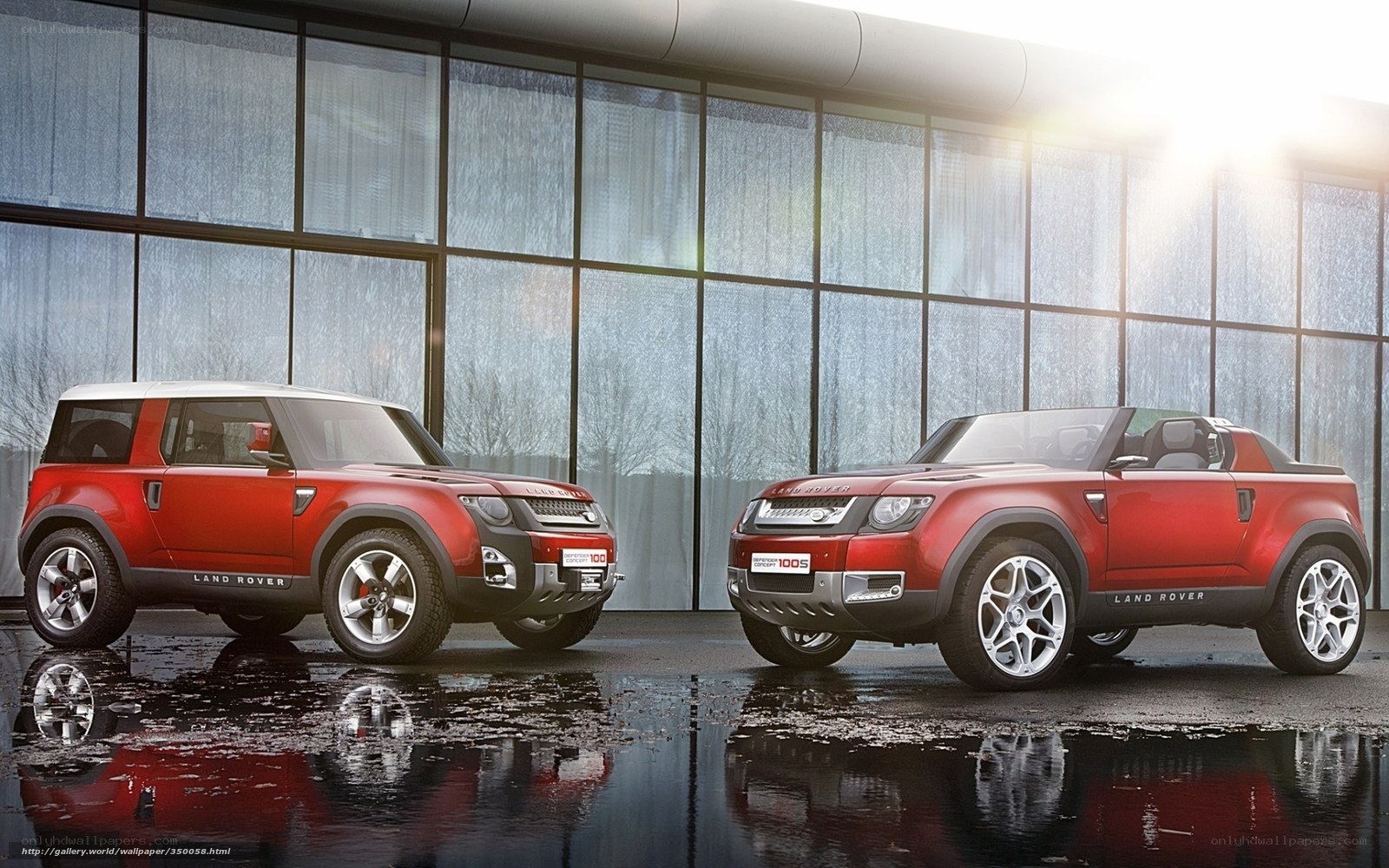 Red Land Rover concept cars