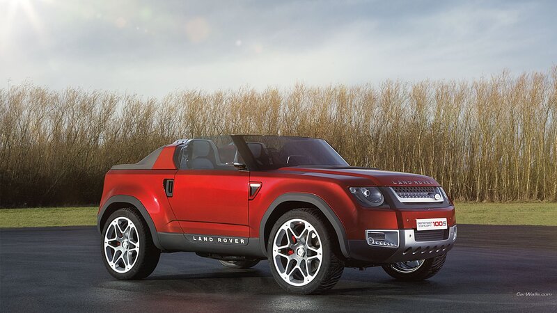 Red Land Rover Concept