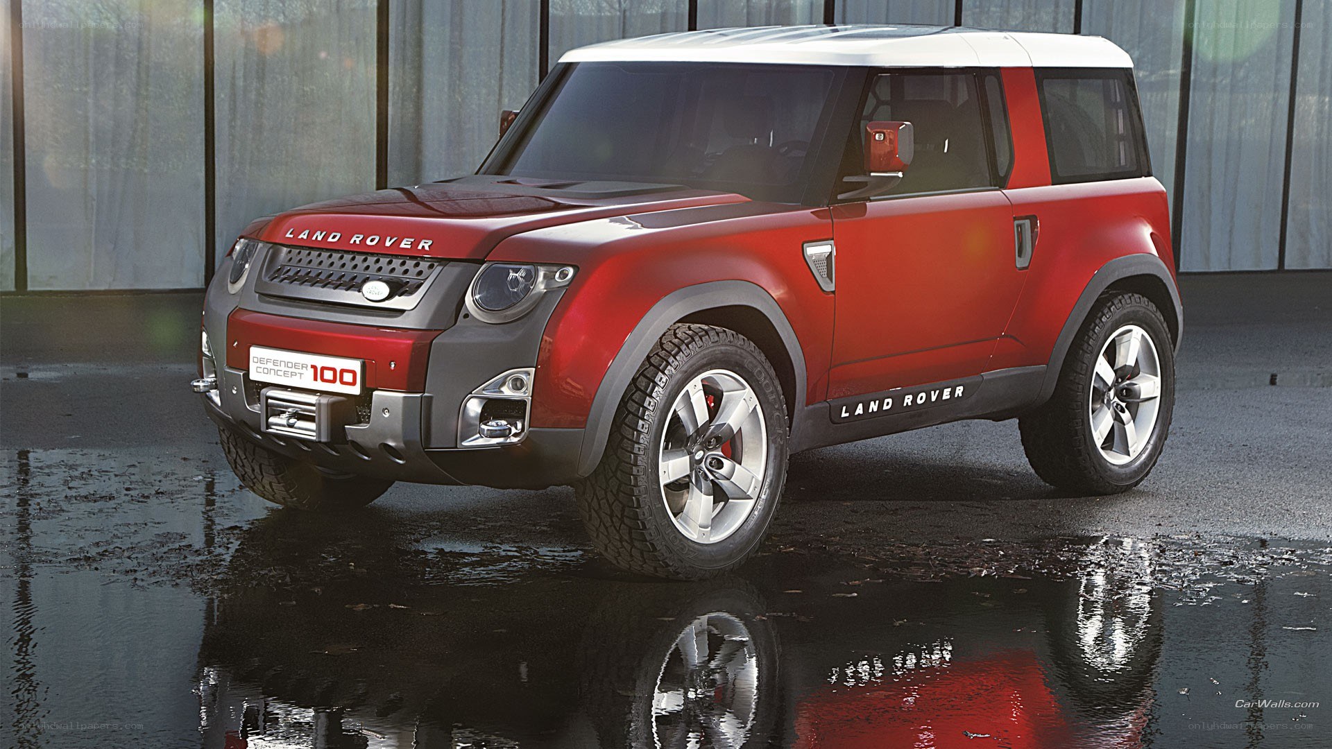 Red Land Rover Defender Concept