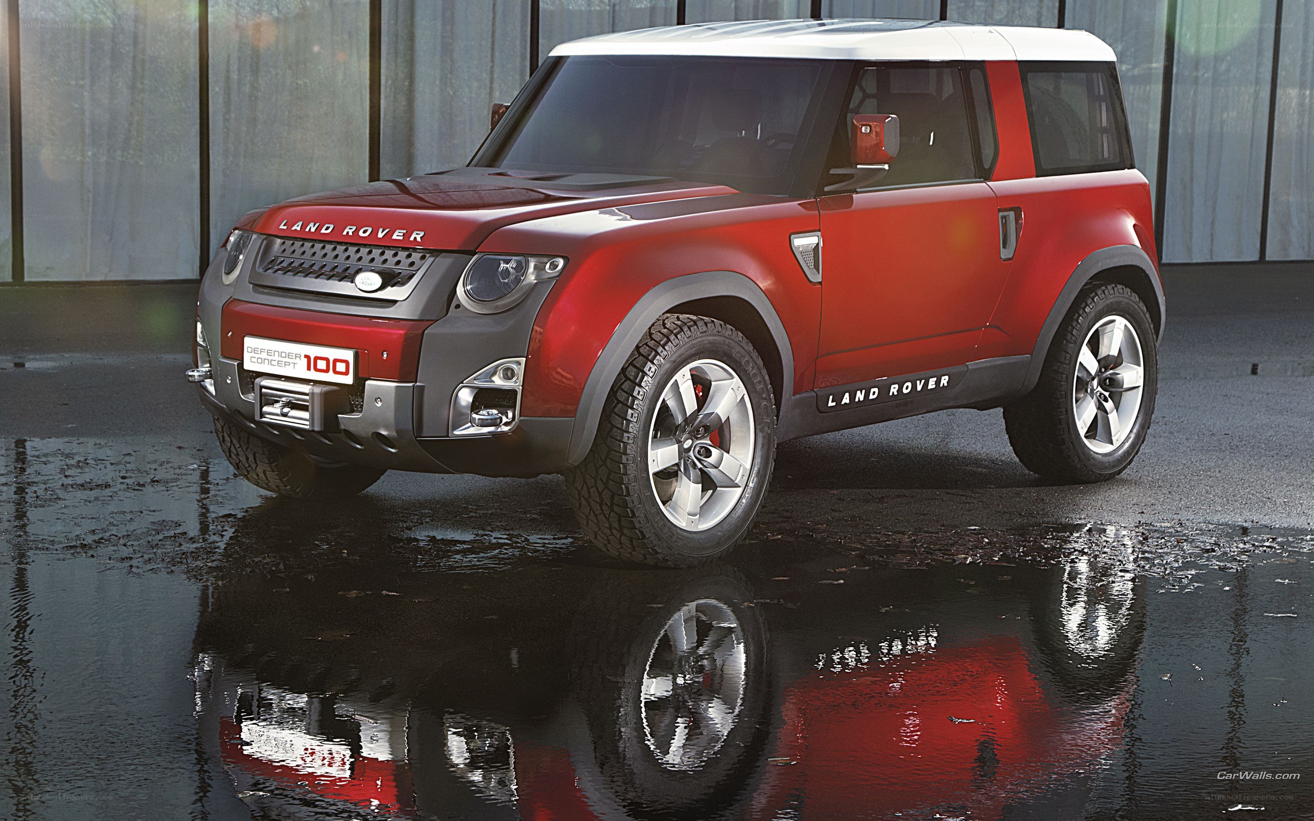 Red Land Rover Defender Concept