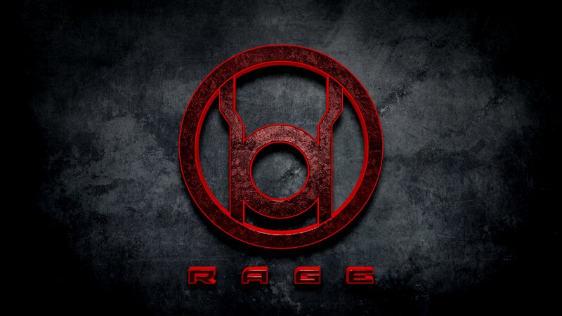 Red Lantern Symbol — Dark, Dramatic