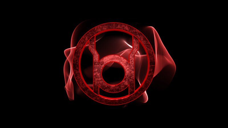 Red Lantern Symbol — Dramatic, Digital Art, Smoke