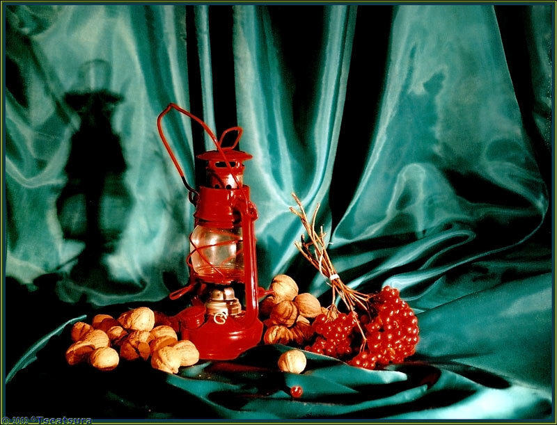 Red Lantern with Nuts