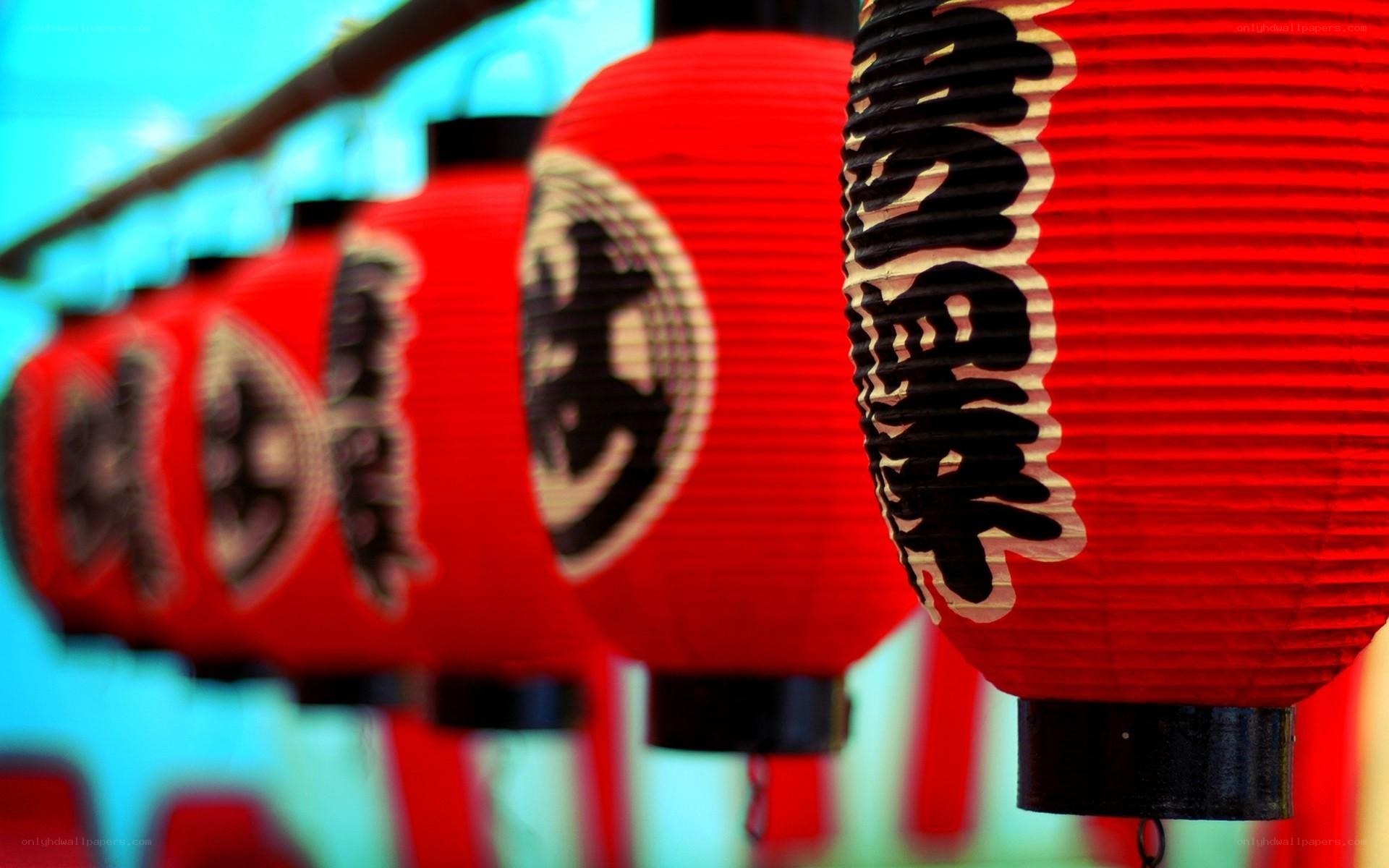 red lanterns at festival