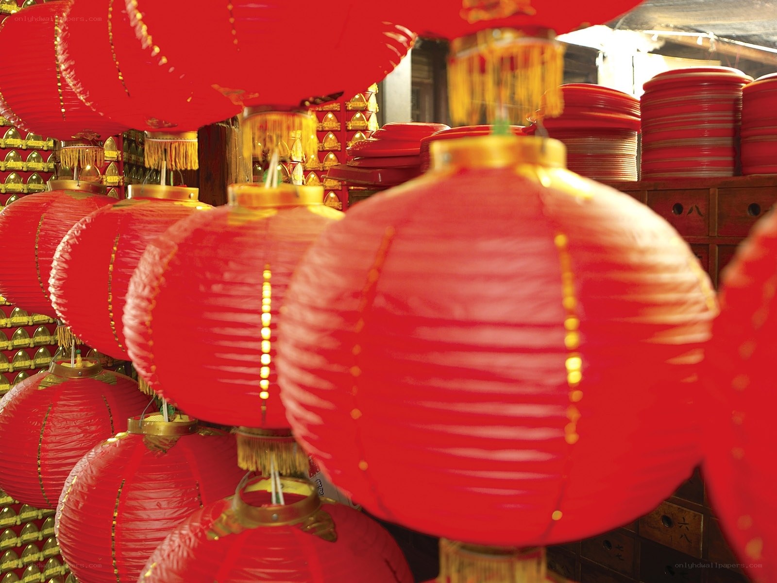 Red lanterns for sale