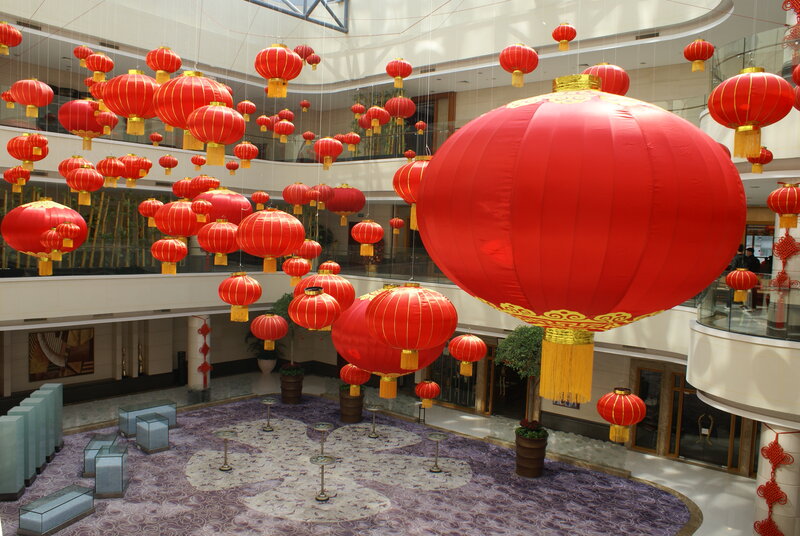 Red Lanterns in Atrium