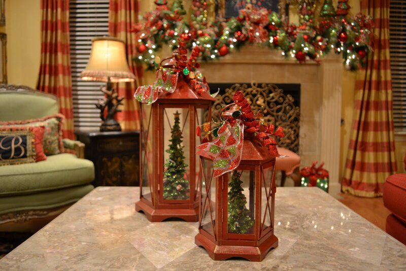 Red Lanterns on Table