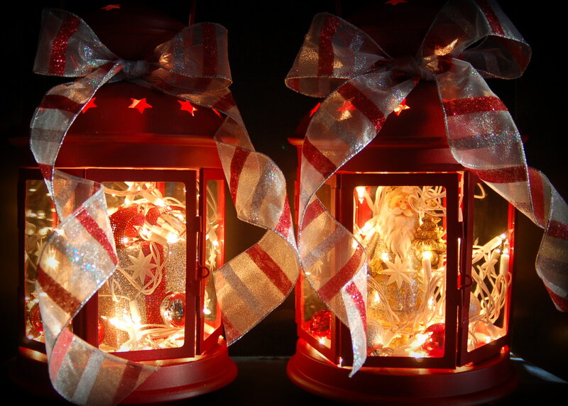 Red Lanterns with Lights