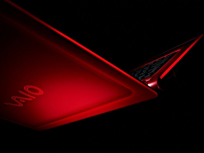 Red Laptop Computer