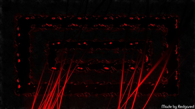 Red Laser Beams in Tunnel
