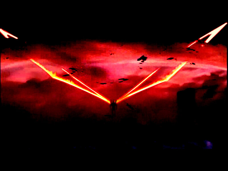 Red laser clock display