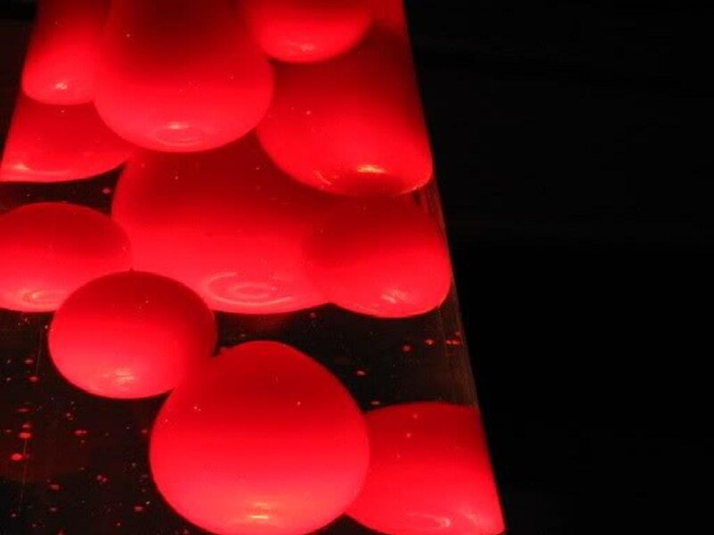 Red lava lamp bubbles