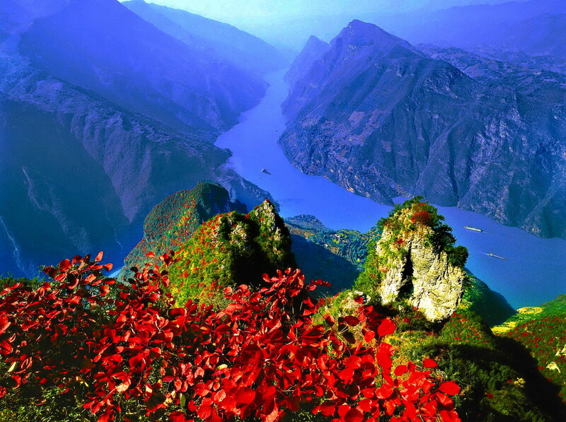 Red-leafed Mountain Valley
