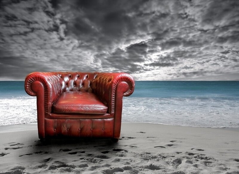 Red Leather Armchair