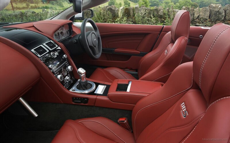 red leather car interior