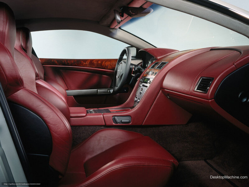 Red Leather Car Interior — Luxurious