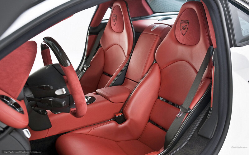 Red Leather Car Interior — Sleek