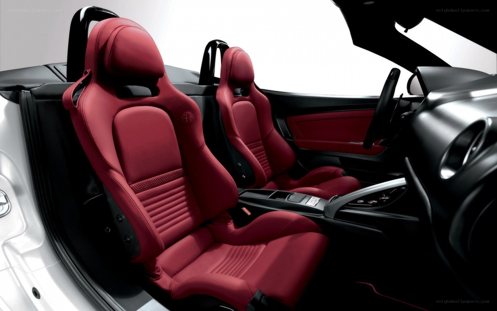 red leather car seats